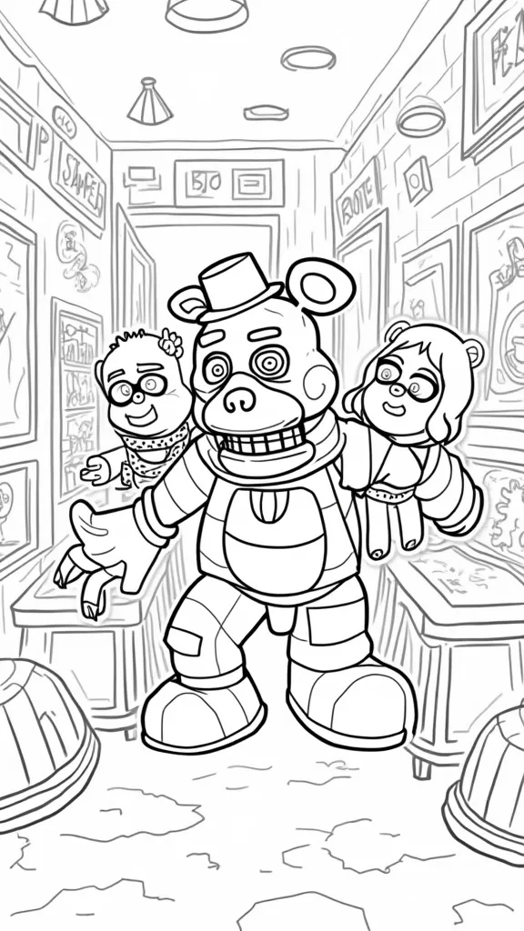 friday night at freddy’s coloring pages